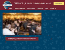 Tablet Screenshot of district48.org